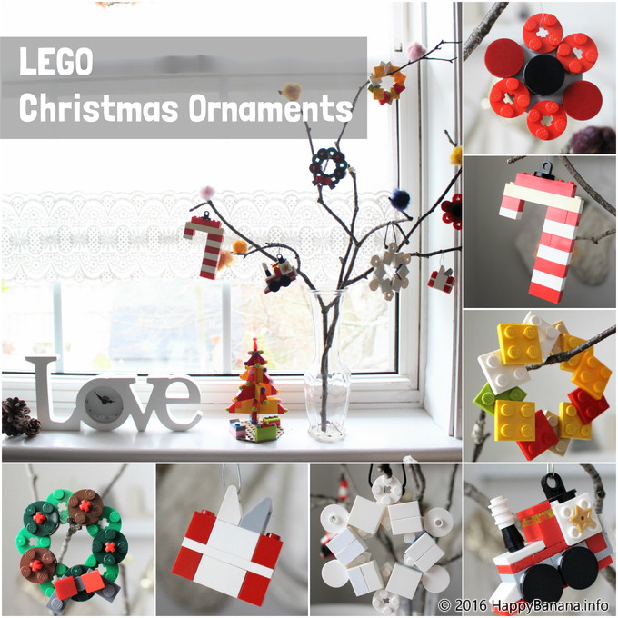 レゴでクリスマスオーナメント7種類！木の枝に飾るとポップで可愛い 